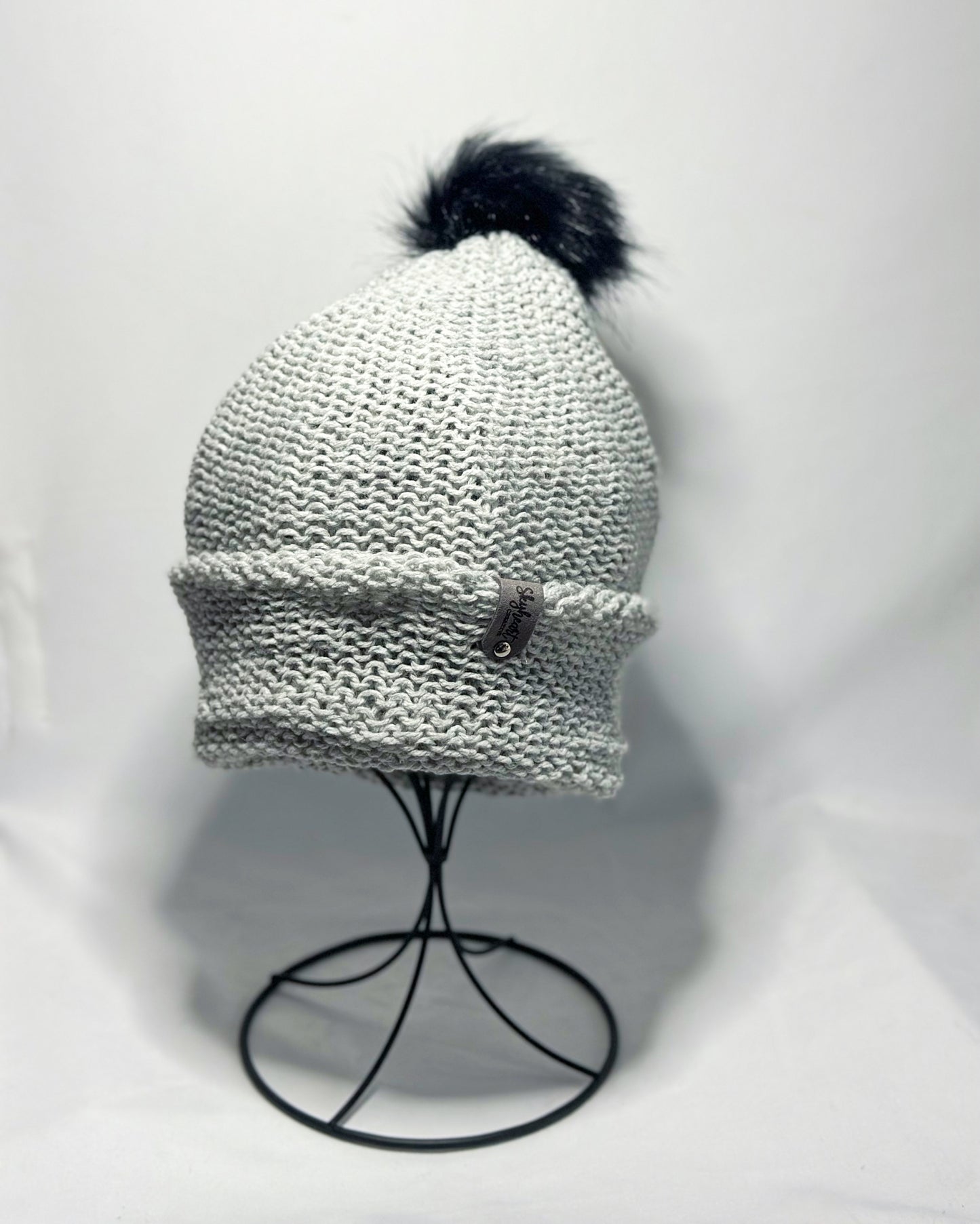 Black on Grey Beanie