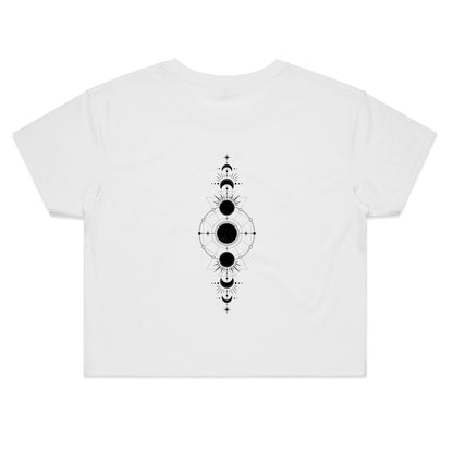 You Say I'm A Witch Women's Crop Tee - White